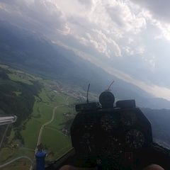 Flugwegposition um 15:40:36: Aufgenommen in der Nähe von Mitterberg-Sankt Martin, Österreich in 1317 Meter